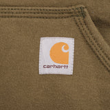 Vintage Carhartt Heavyweight Full Zip Brown Hoodie Sweatshirt Size 2XL