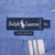 Ralph Lauren XL neck label and 100% cotton tag inside blue striped shirt