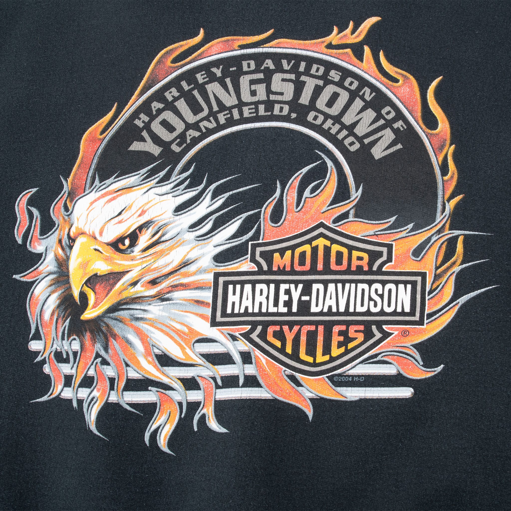 Vintage Harley Davidson Canfield Ohio 2004 Sweatshirt Size XL