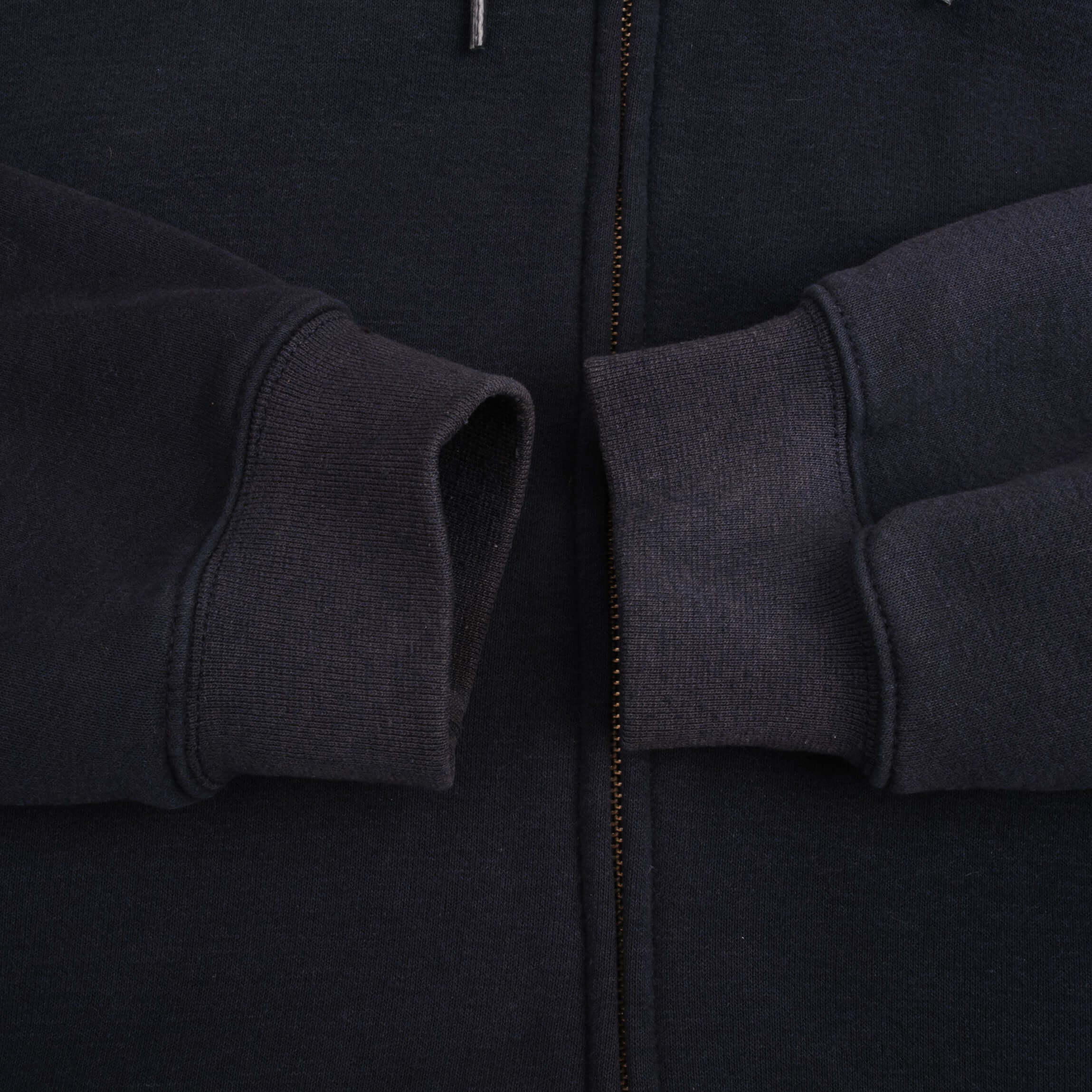 Vintage Carhartt Sherpa Lined Full Zip Navy Hoodie Sweatshirt Size XL