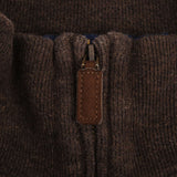 Polo Ralph Lauren Brown Quarter 1/4 Zip Sweater Size XL