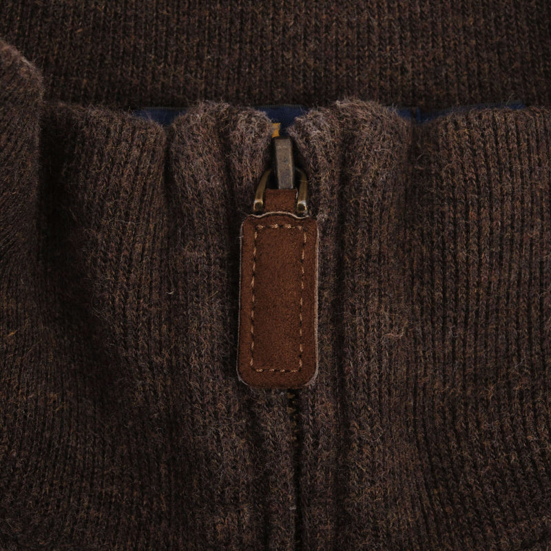 Polo Ralph Lauren Brown Quarter 1/4 Zip Sweater Size XL