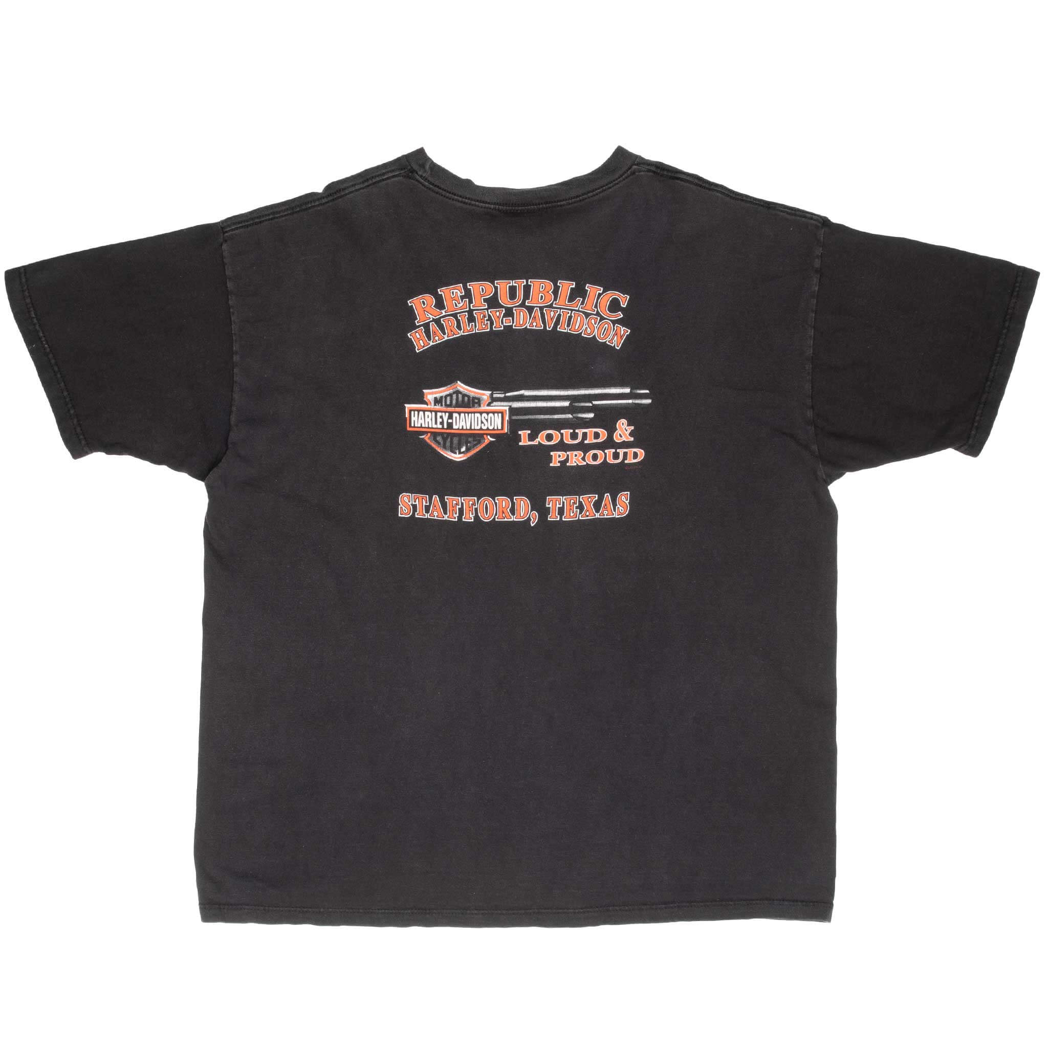 Vintage Harley Davidson Don't Settle For Lookalikes 2002 Tee Shirt Size 2XL Made In Usa