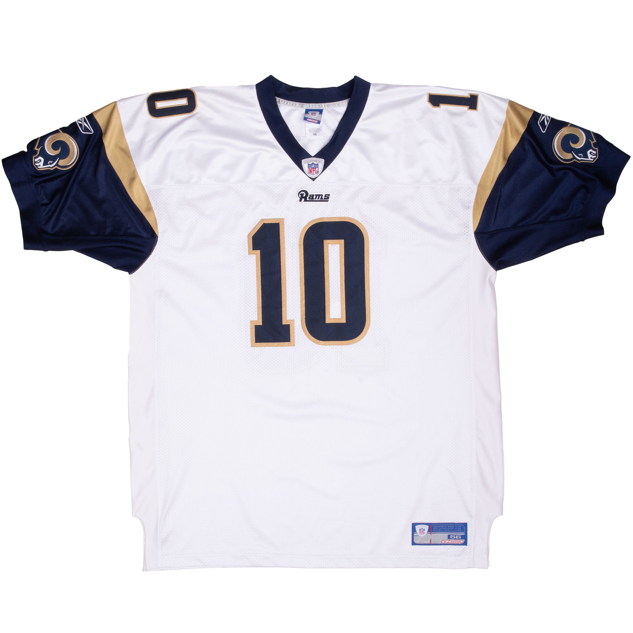Vintage Nfl St Louis Rams Bulger #10 Reebok Jersey 2000S Size 56