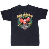 Vintage Harley Davidson Happy Harley Days Xmas Tee Shirt 1999 Size Medium