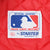 MLB official licensee and Starter neck label stitched inside red quilted jacket lining