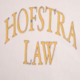Vintage Champion Reverse Weave Hofstra Law White Sweatshirt 1980S Size XL Made In USA