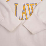 Vintage Champion Reverse Weave Hofstra Law White Sweatshirt 1980S Size XL Made In USA