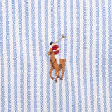 Vintage Ralph Lauren Blue White Striped Shirt 1990S Size 2XL