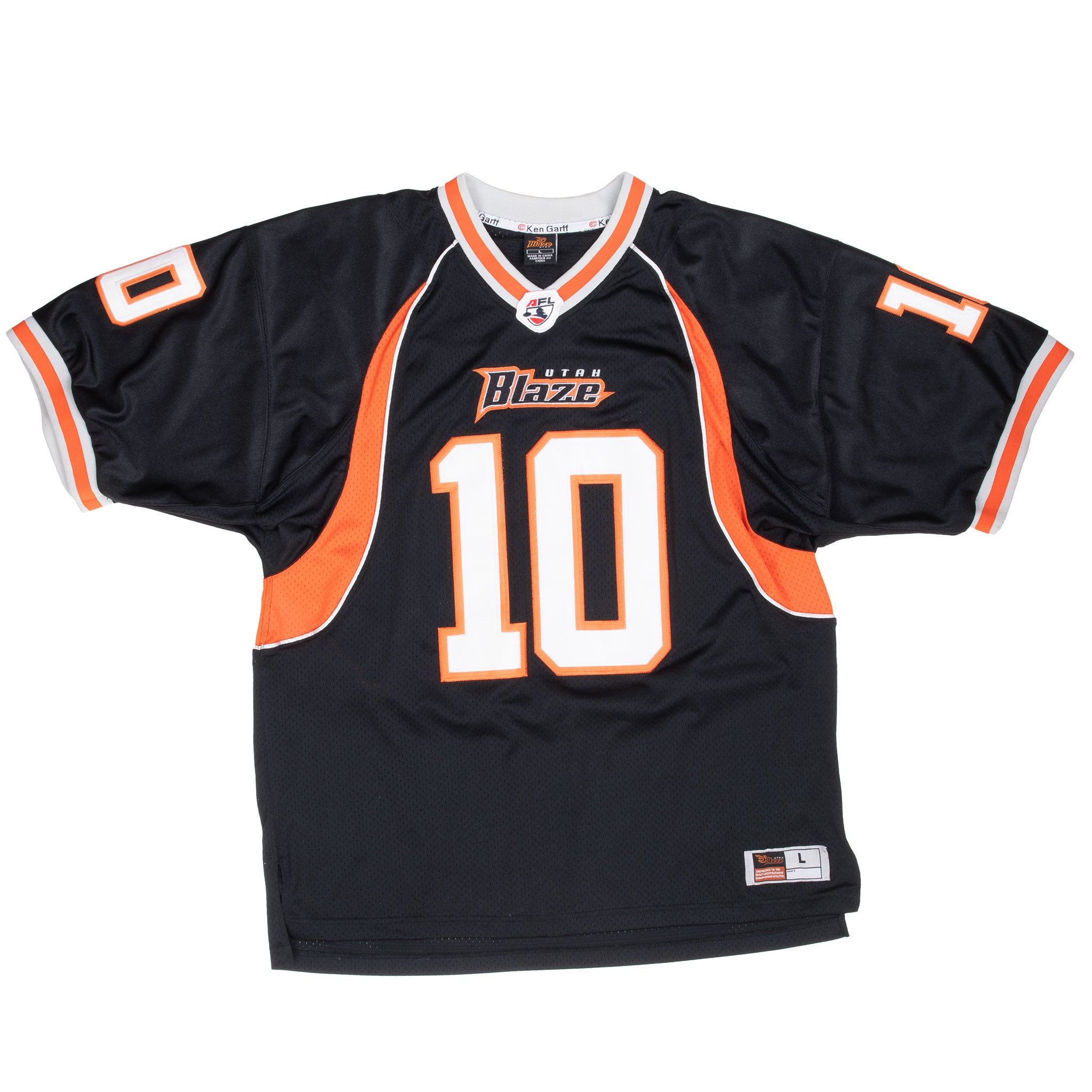Vintage Afl Utah Blaze Geamaine #10 Jersey 2000S Size Large 2000S