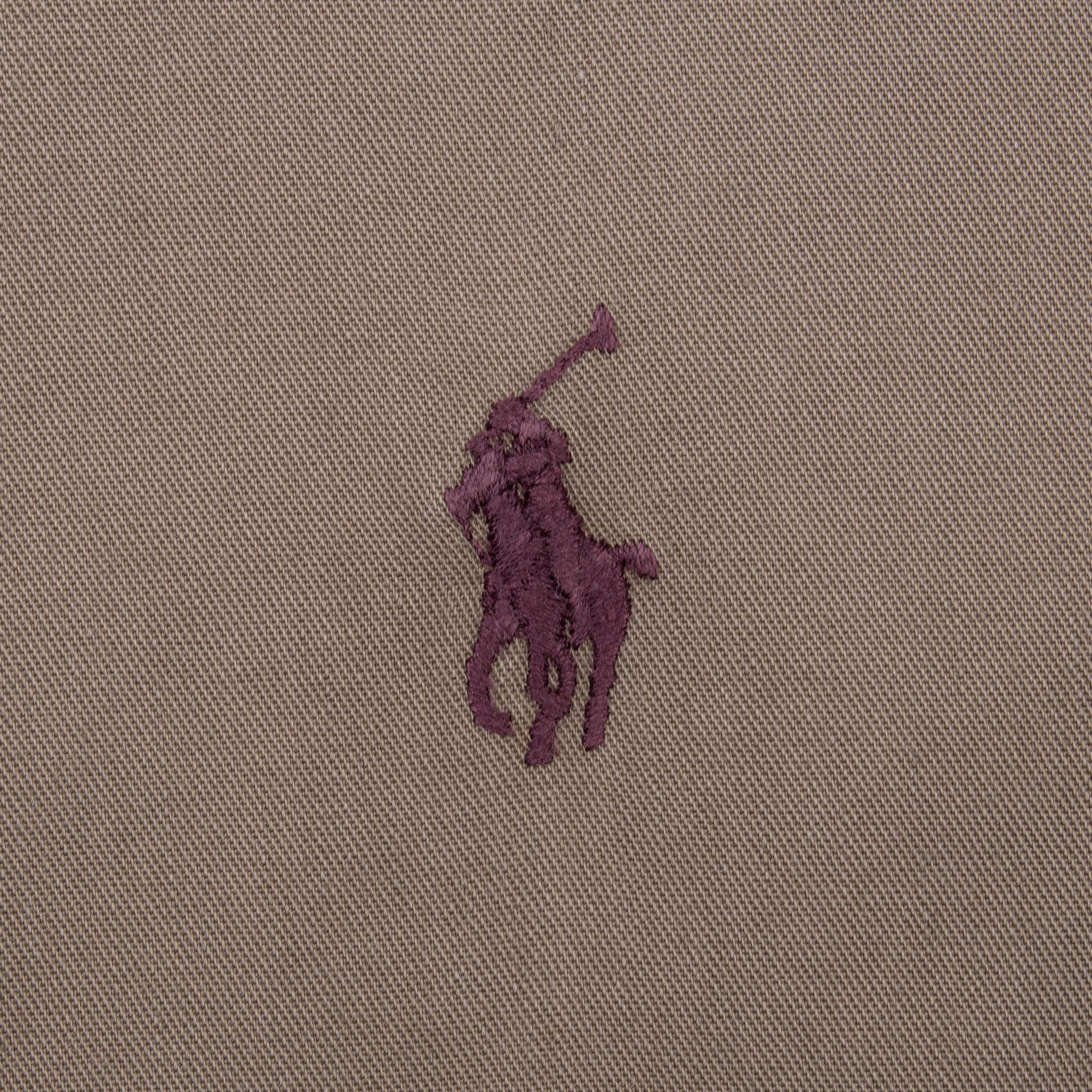 Vintage Ralph Lauren Grey Brown Shirt 1990S Size Large