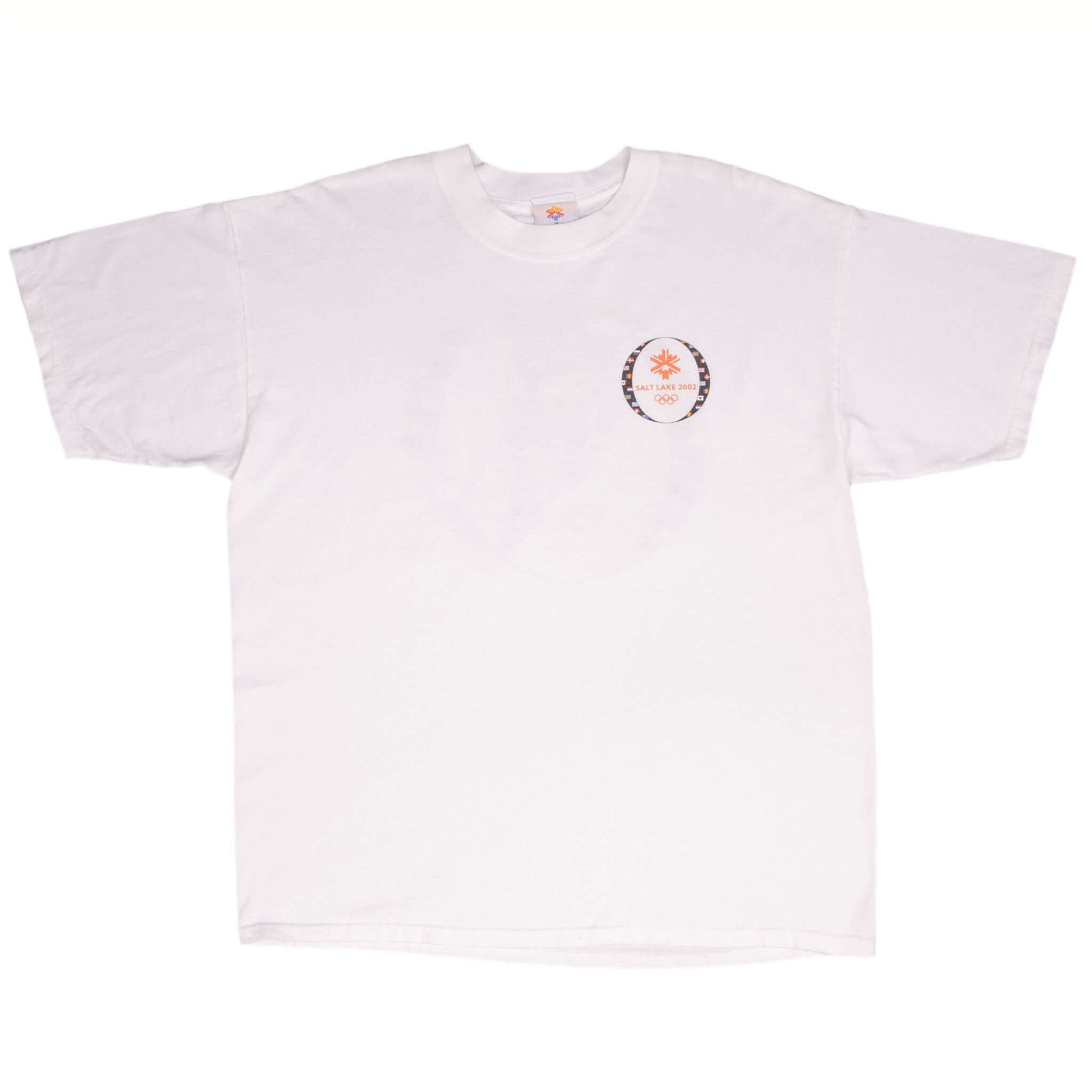 Vintage Salt Lake Winter Olympic Games 2002 Ski Tee Shirt Size XL