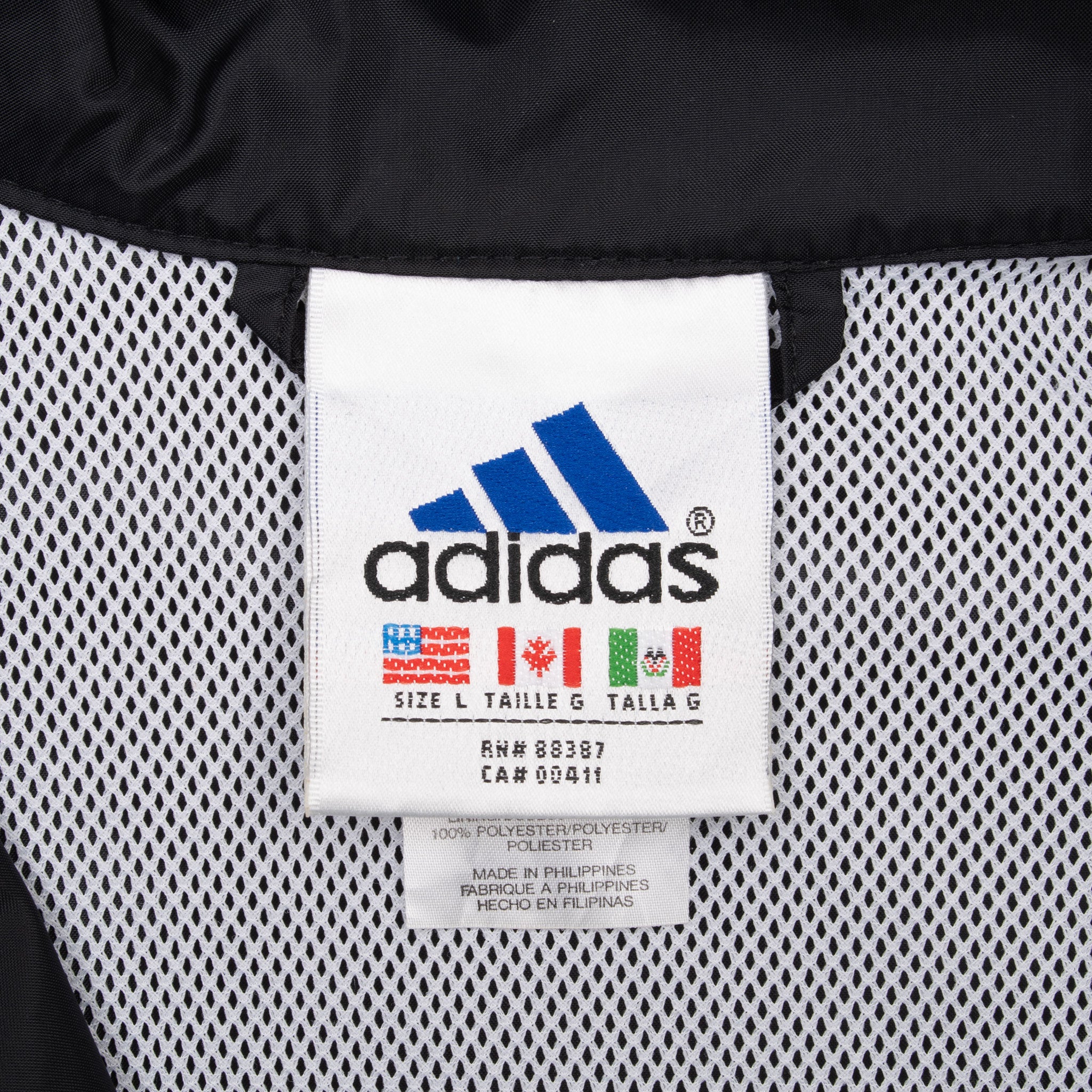 Vintage Adidas Pullover Windbreaker Jacket 1990S Size Large