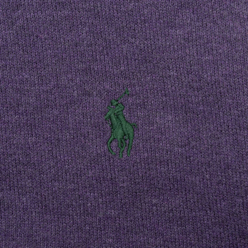 Vintage Ralph Lauren Purple Quarter Zip Sweater Size XL 1990S Made In Usa