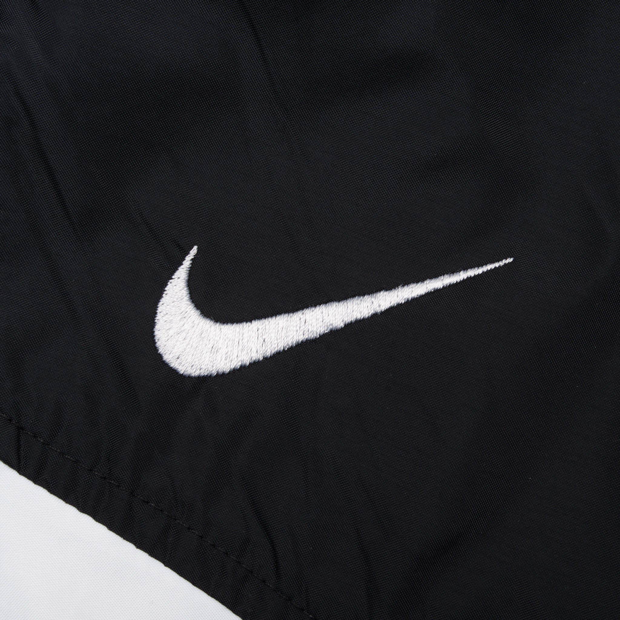 Vintage Nike Black And White Big Swoosh Windbreaker Jacket 1990S Size Small Women