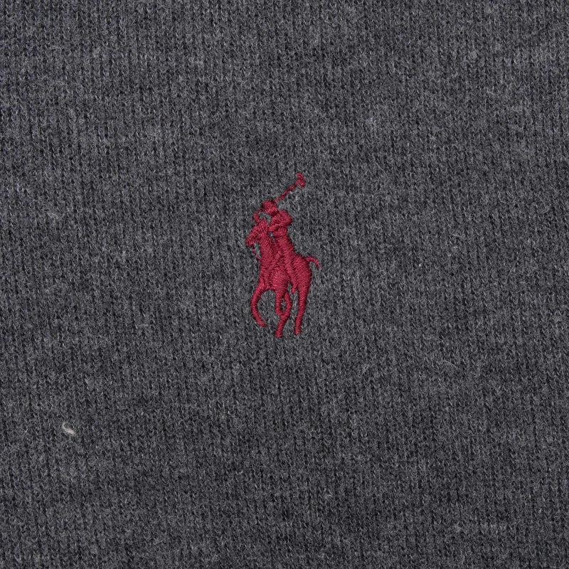 Polo Ralph Lauren Dark Grey Quarter 1/4 Zip Sweater Size Medium