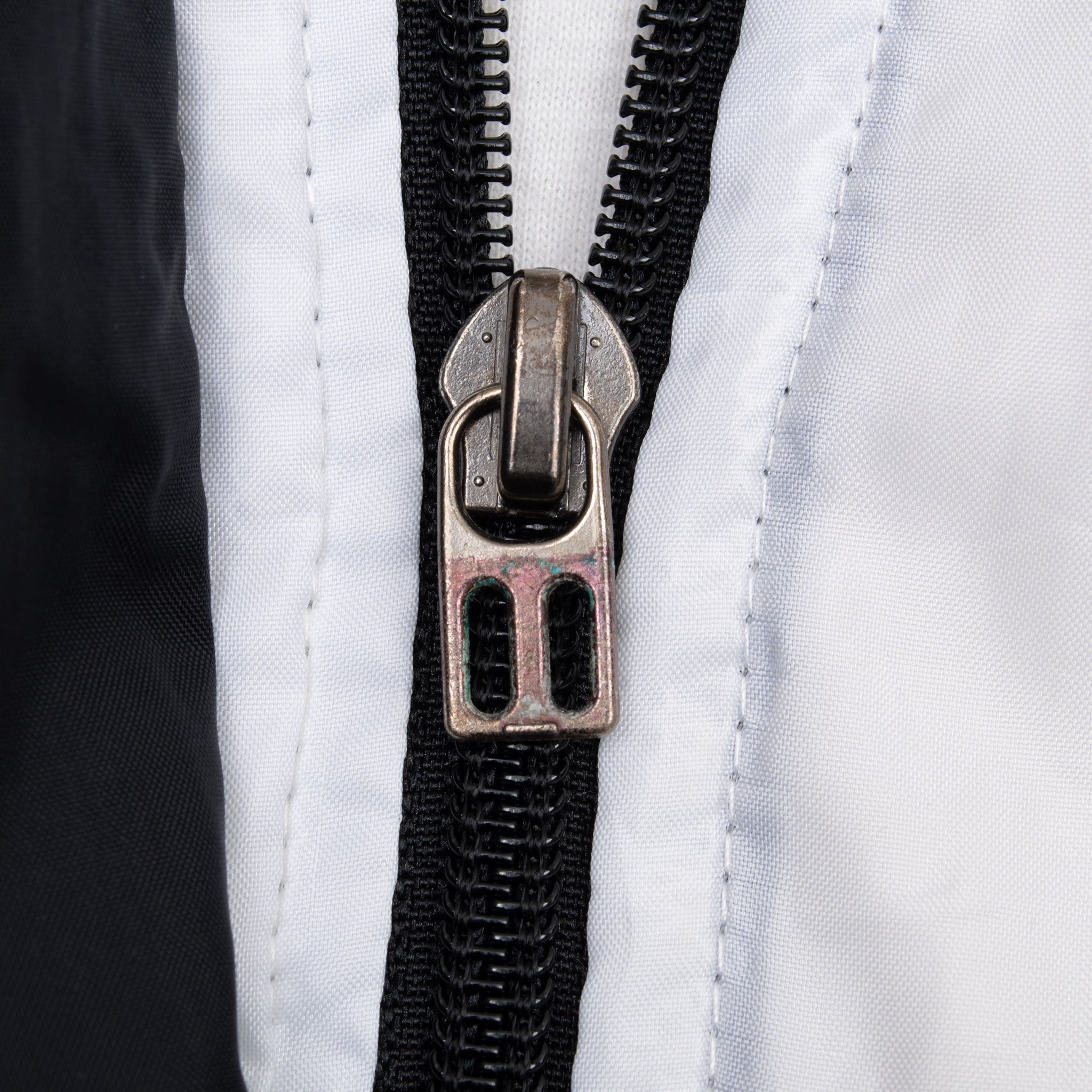 Vintage Nike Black And White Big Swoosh Windbreaker Jacket 1990S Size Small Women