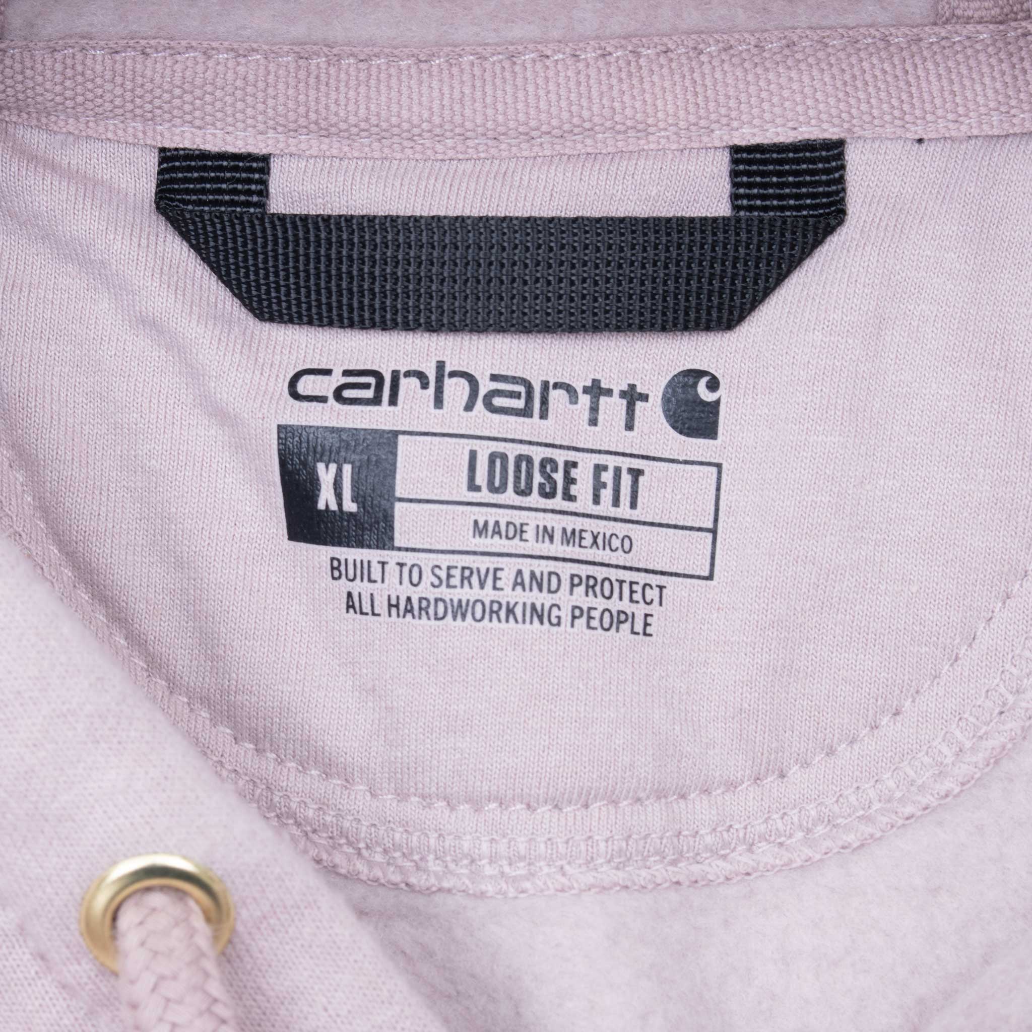 Vintage Carhartt Light Pink Hoodie Sweatshirt 2000S Size XL