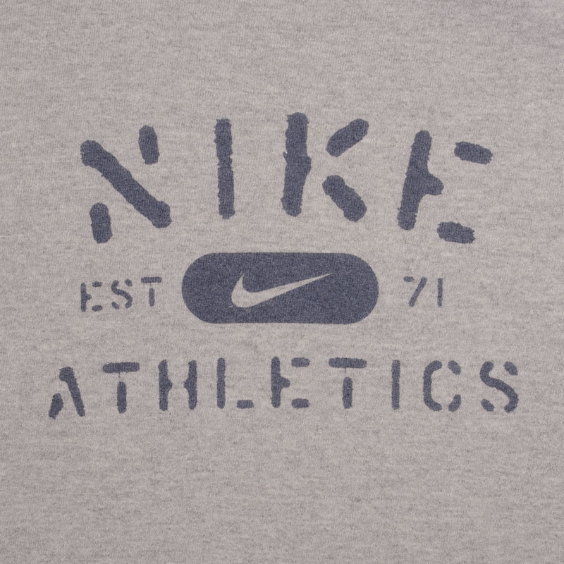 Vintage Gray Nike Athletic Est. 71 Sweatshirt 1990S Size XL Made In USA