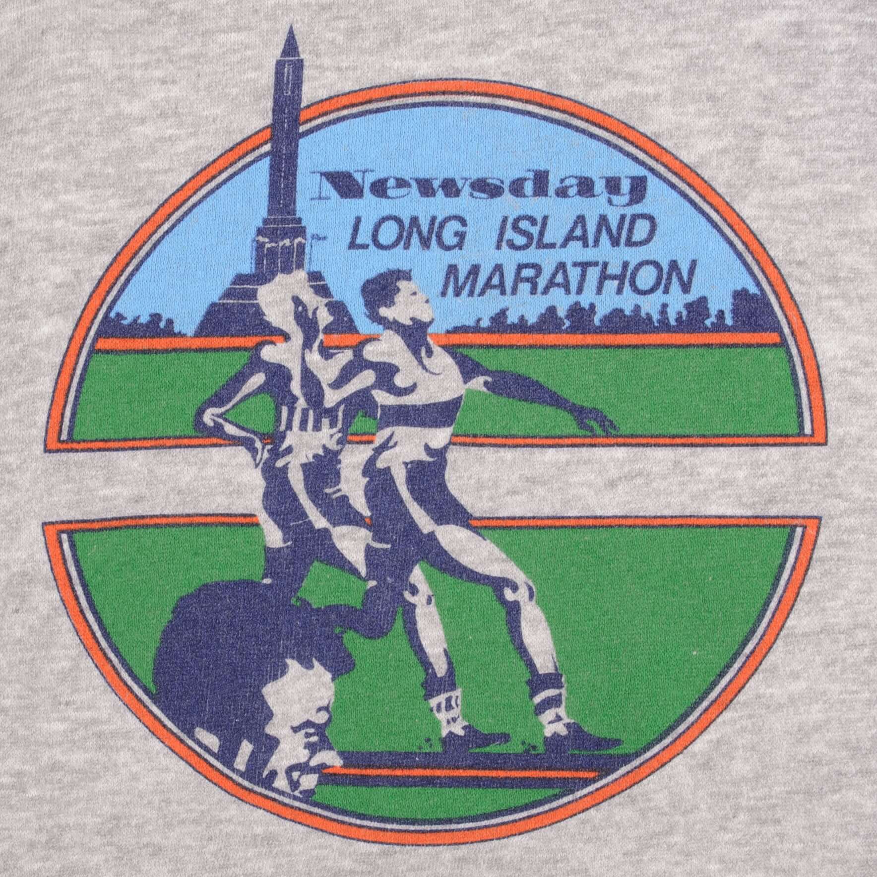 Vintage Newsday Long Island Marathon 1980S Sweatshirt Size Large
