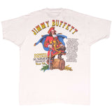 Vintage Jimmy Buffett Summer Session 1995 Tee Shirt Size XL Made In Usa With Single Stitch Sleeves