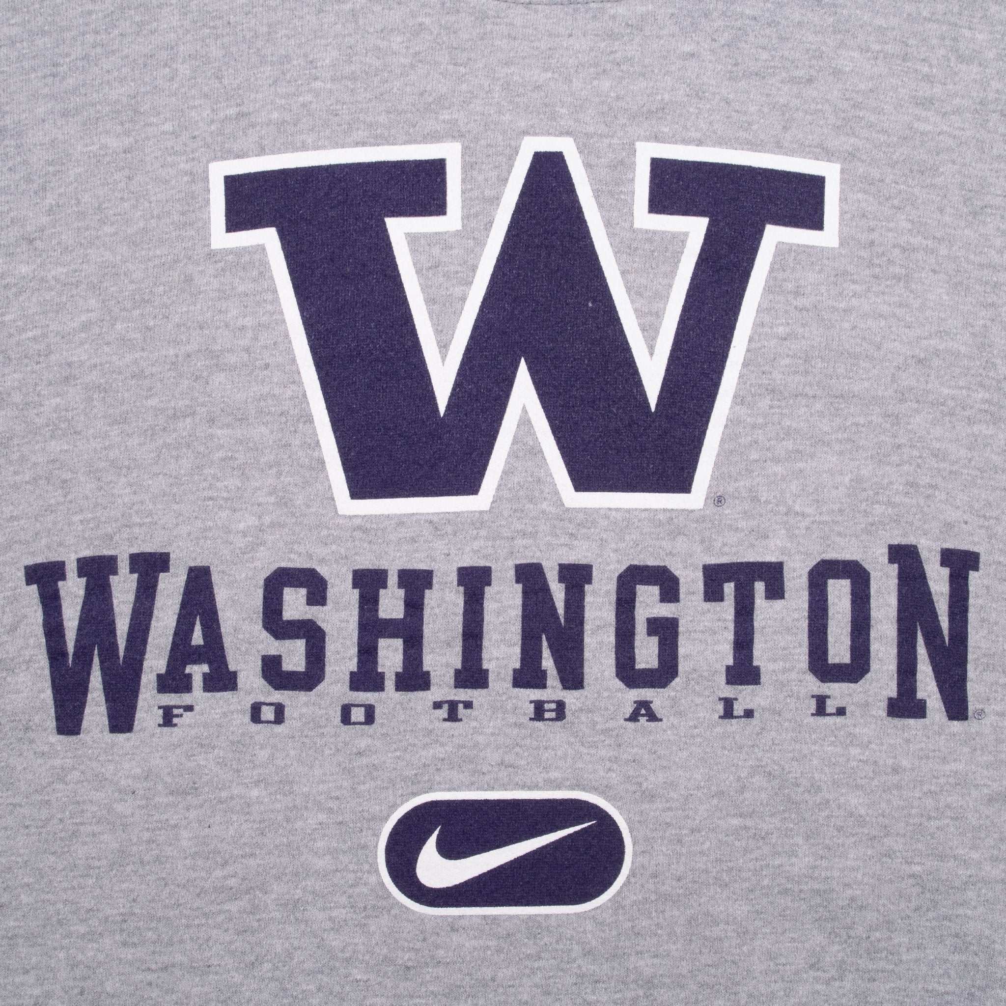 Vintage Ncaa Nike Washington Football Sweatshirt 1990S Size XL Made In Usa