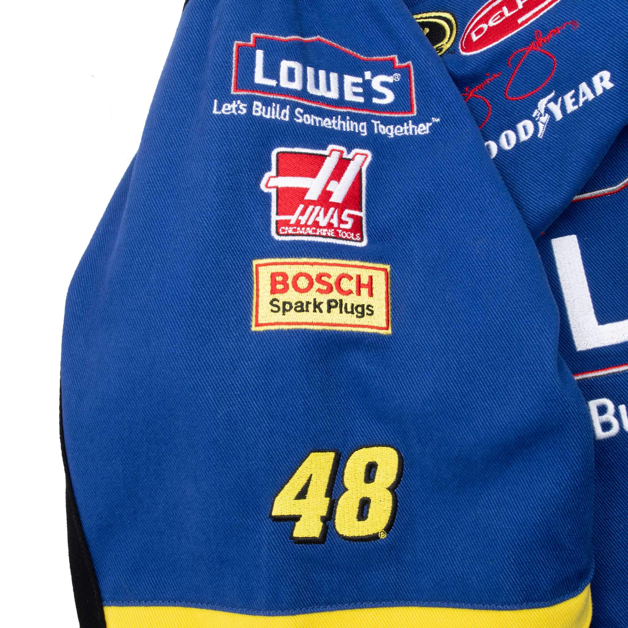 Vintage Nascar Jimmie Johnson Lowe's Racing Jacket 2000S Size XL