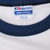 Hanes poly-cotton neck tag marked Made in U.S.A. and L 42-44 above navy collar