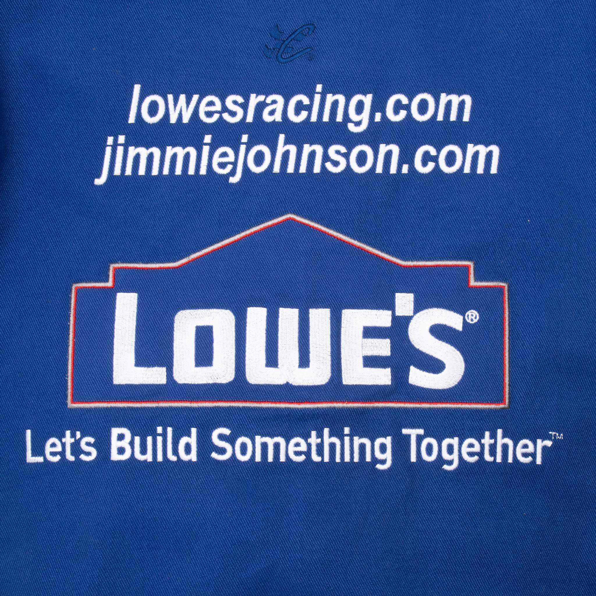 Vintage Nascar Jimmie Johnson Lowe's Racing Jacket 2000S Size XL