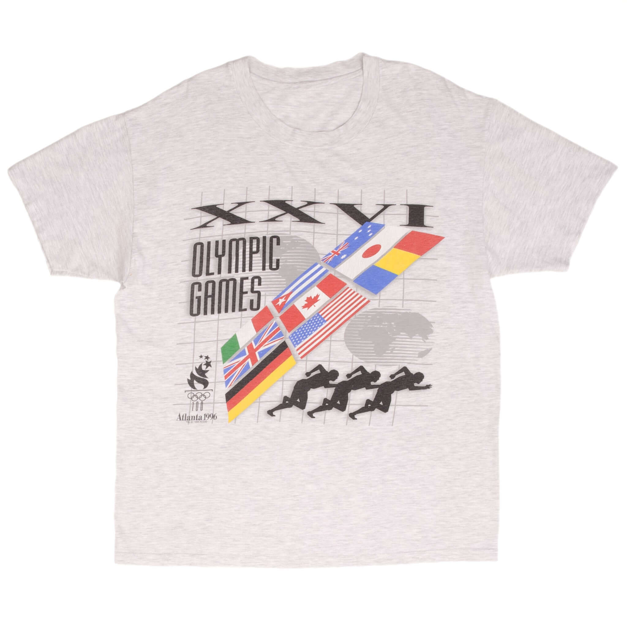 Vintage Atlanta Olympic Games XXVI 1996 Tee Shirt Size Large With Single Stitch Sleeves