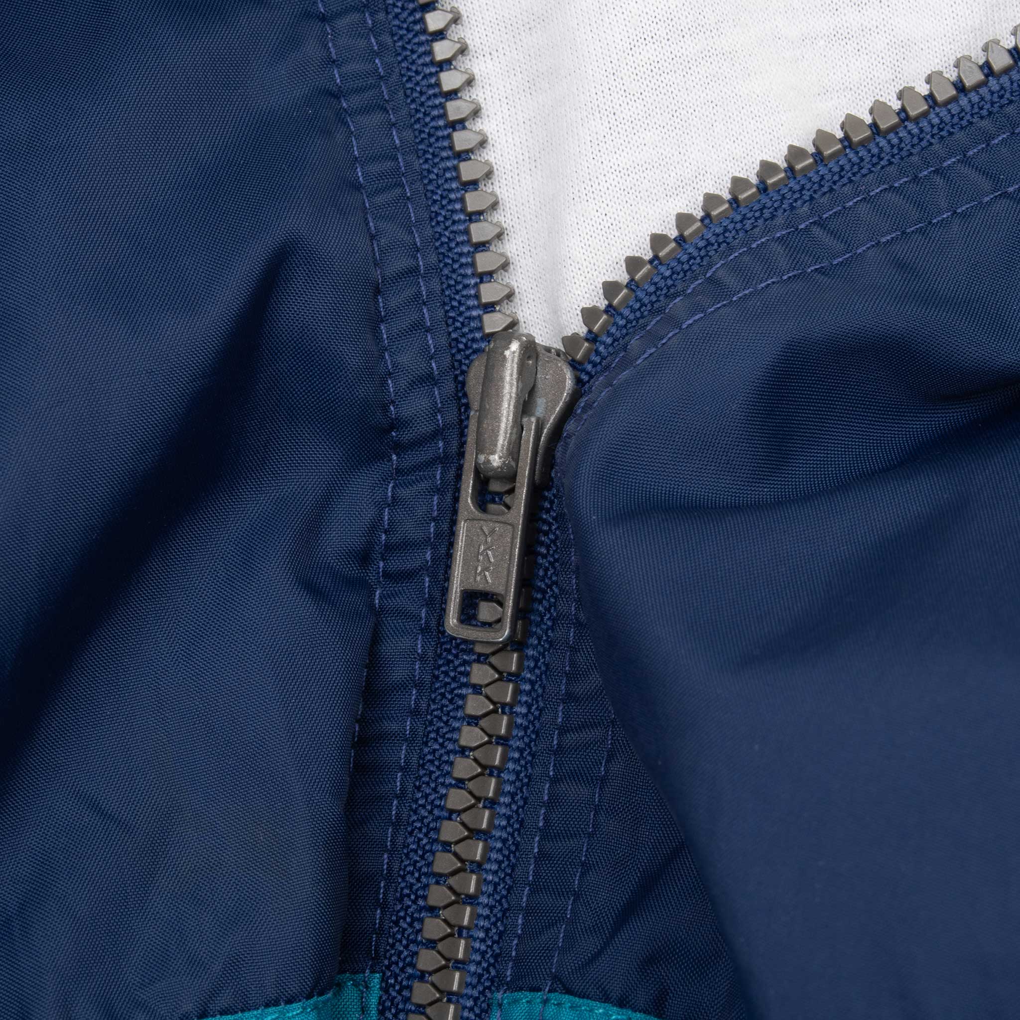 Vintage Nike Blue & White Windbreaker Jacket Late 1980S Size Medium