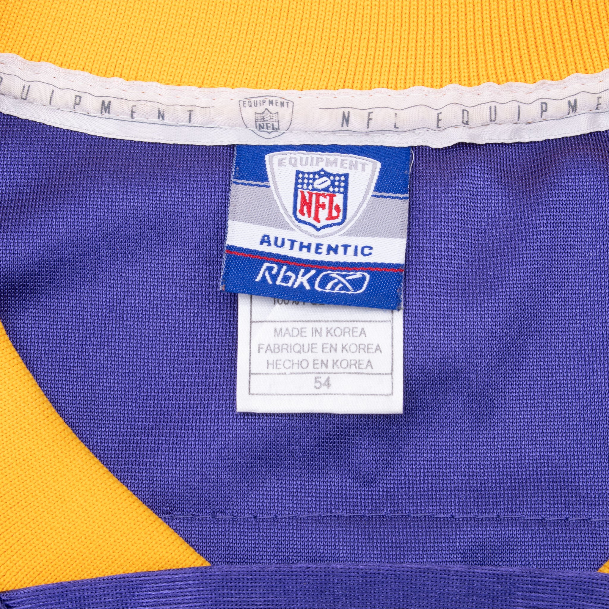 Vintage Nfl Minnesota Vikings Adrian Peterson #28 Reebok Jersey 2000S Size 54