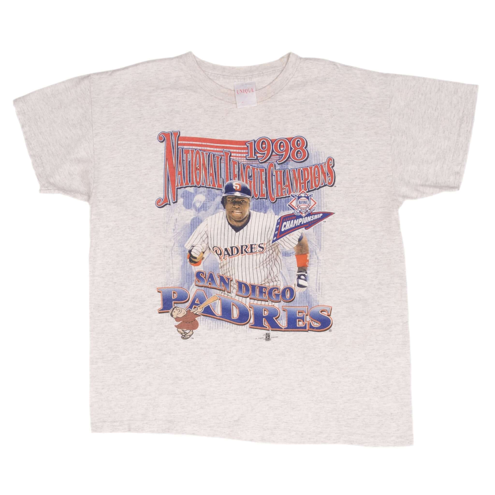Vintage Mlb San Diego Padres National League Champions 1998 Tee Shirt Size XL Youth (18/20)