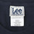 Lee Sport neck tag and X-Large care label inside navy T-shirt
