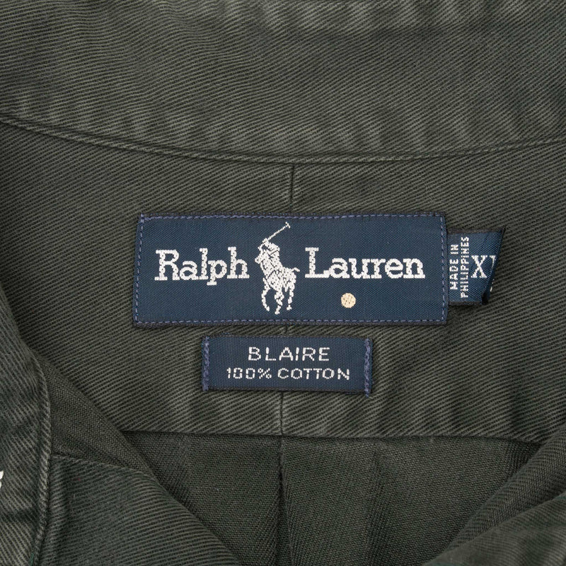 Vintage Ralph Lauren Green Shirt 1990S Size XL