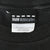Close-up of BMW Motorcycles neck label on black T-shirt