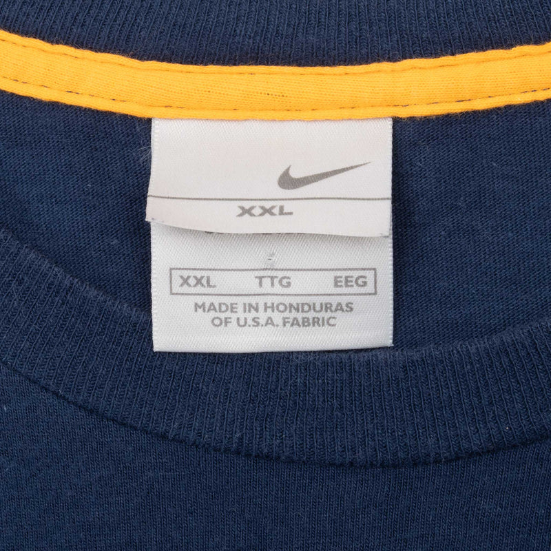 Vintage Nike Spellout Blue Tee Shirt 2000S Size 2XL