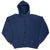 VINTAGE RUSSELL ATHLETIC BLANK BLUE ZIP HOODIE SWEATSHIRT 1990S XL MADE USA