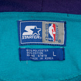 Vintage Nba Charlotte Hornets Starter Hoodie Sweatshirt 1990S Size Large