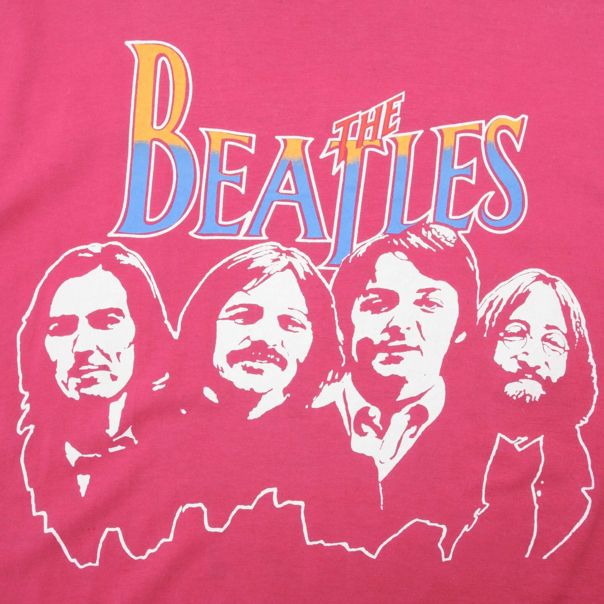 Vintage The Beatles 1980S Tee Shirt Size Medium Made In USA With Single Stitch Sleeves.
