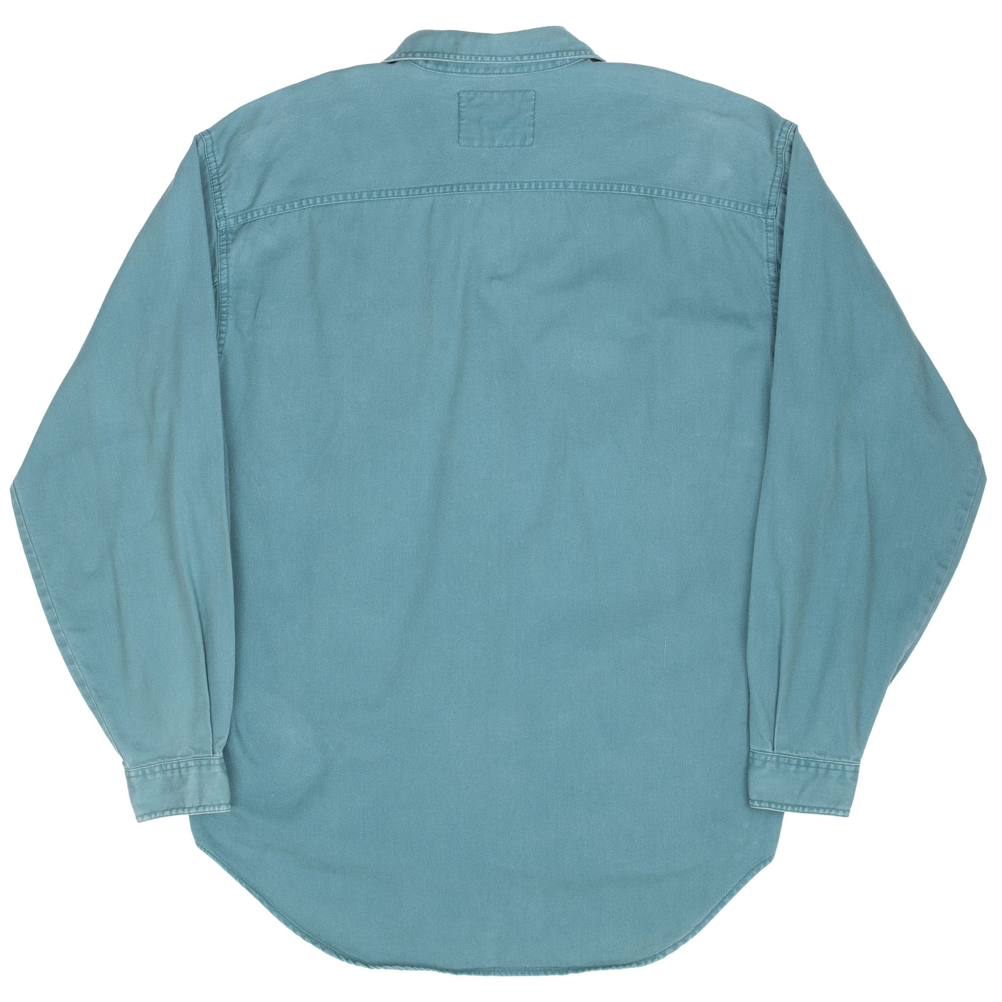 VINTAGE LEVIS RED TAB DENIM TEAL POCKET SHIRT 1990S MEDIUM