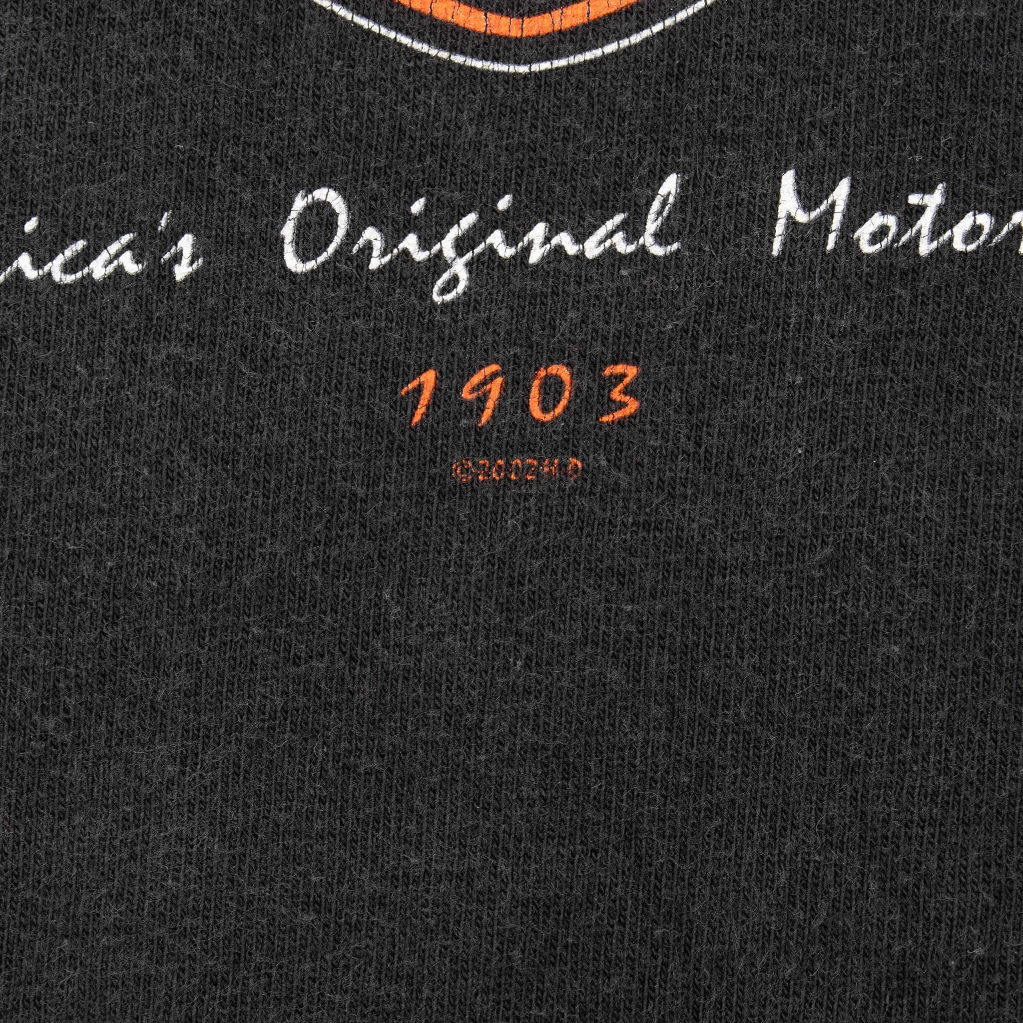 Vintage Harley Davidson Don't Settle For Lookalikes 2002 Tee Shirt Size 2XL Made In Usa