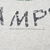 Close-up of Peanuts copyright text beneath the distressed front print