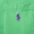 Vintage Polo Ralph Lauren Green Pocket Tee Shirt 1990S Size XL With Single Stitch Sleeves