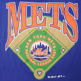 Vintage Blue Champion MLB New York Mets Tee Shirt 1994 Size XL With Single Stitch. 