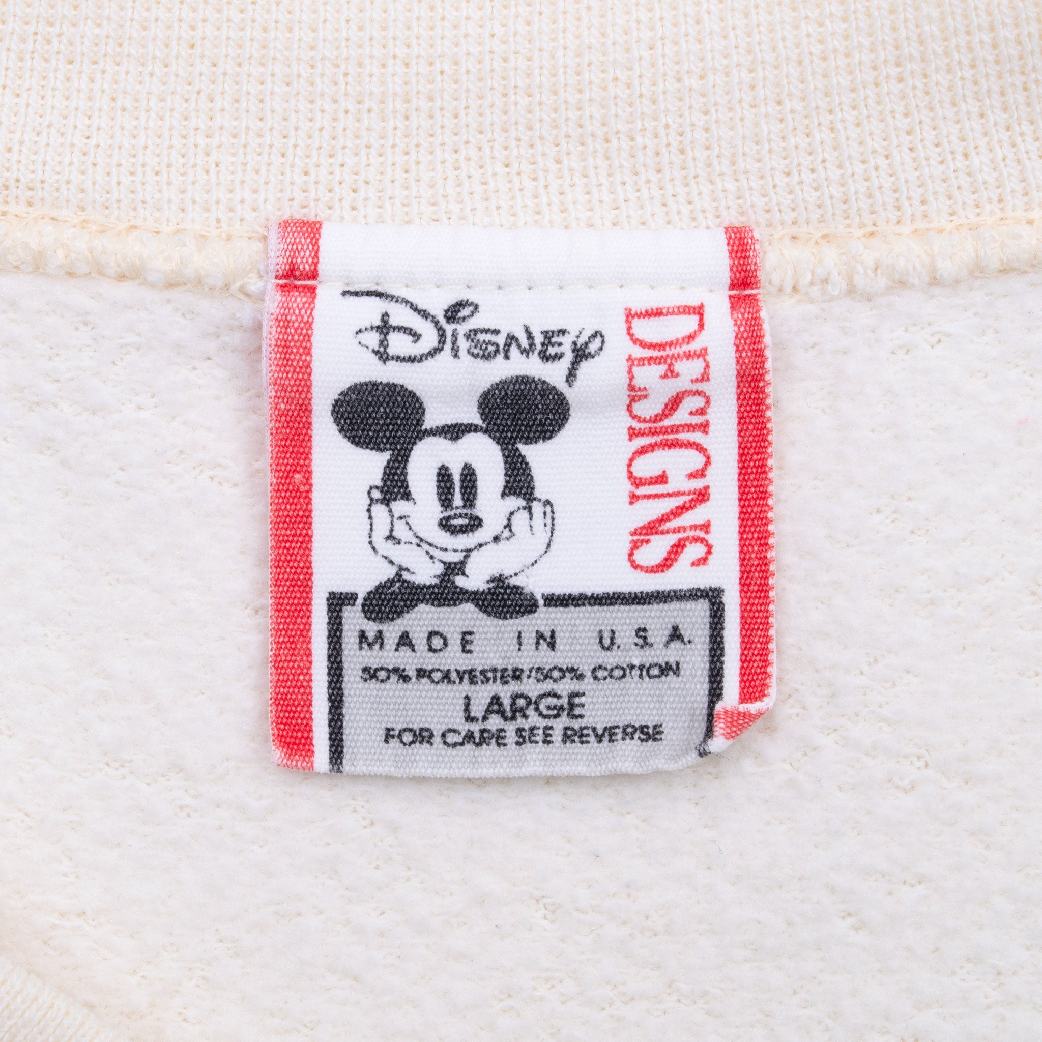 VINTAGE DISNEY MICKEY INDIANA JONES 40 YEARS OF ADVENTURE SWEATSHIRT 1990S LARGE