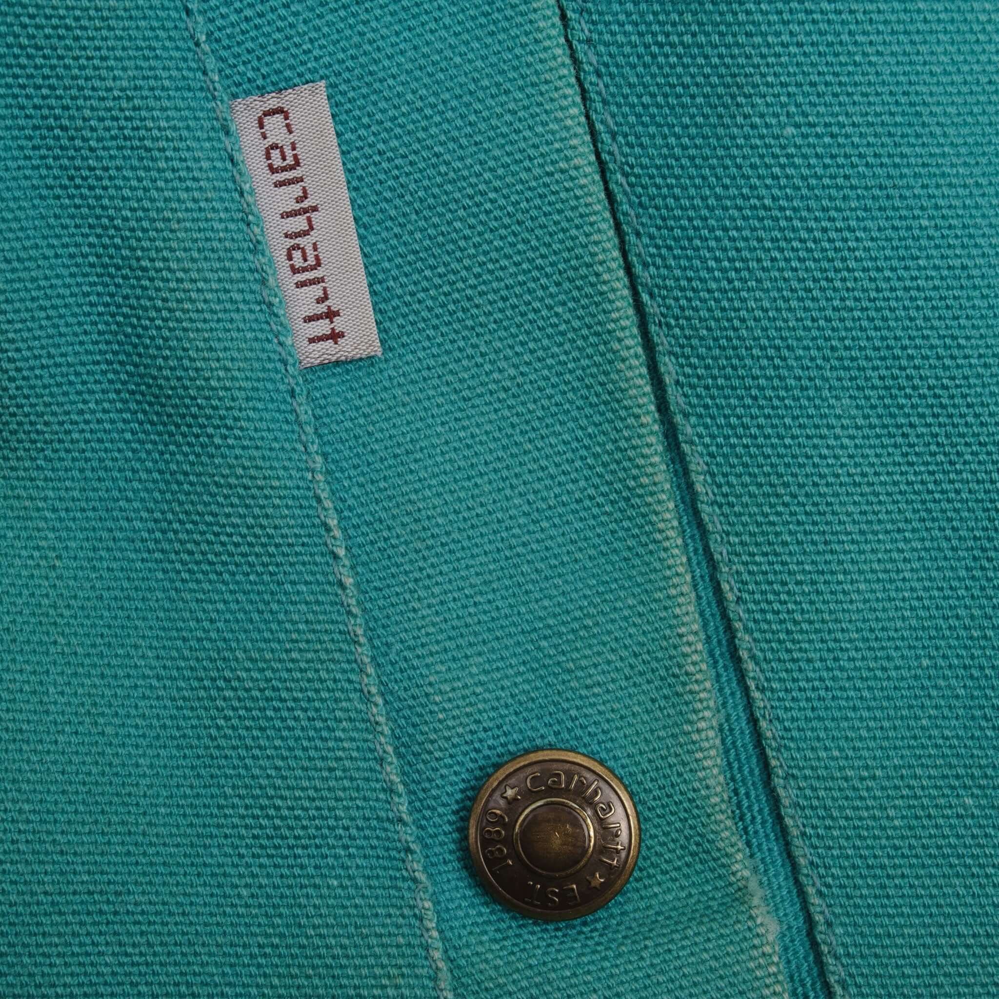 Vintage Carhartt Blue Sante Fe Western Jacket Size XL JQ444 Made In Usa