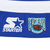Close-up of embroidered Starter and NHL Eastern Conference logos at jersey hem