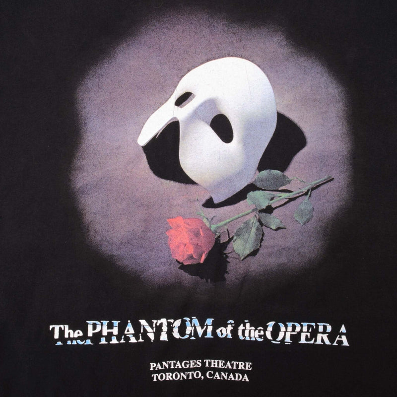 Vintage The Phantom Of The Opera Toronto Canada Hanes Tee Shirt 1990S Size XL