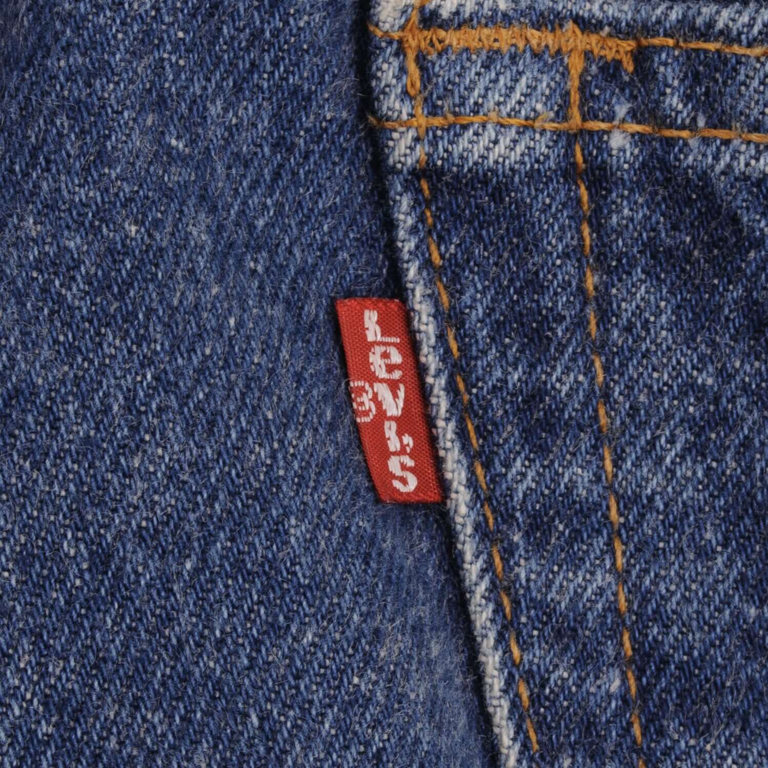 Beautiful Indigo Levis 501 Jeans 1980S Made in USA with Medium Wash Size on Tag 33X32 Actual Size 32X29 Back Button #501